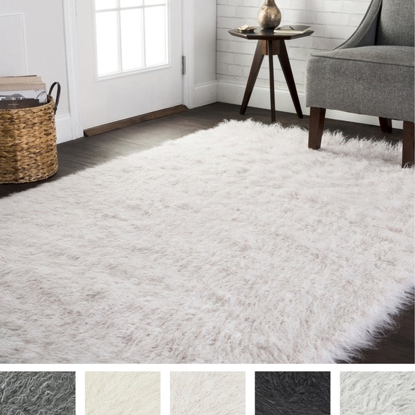 Alexander Home Faux Sheepskin Tundra Shag Rug - 10' x 13'