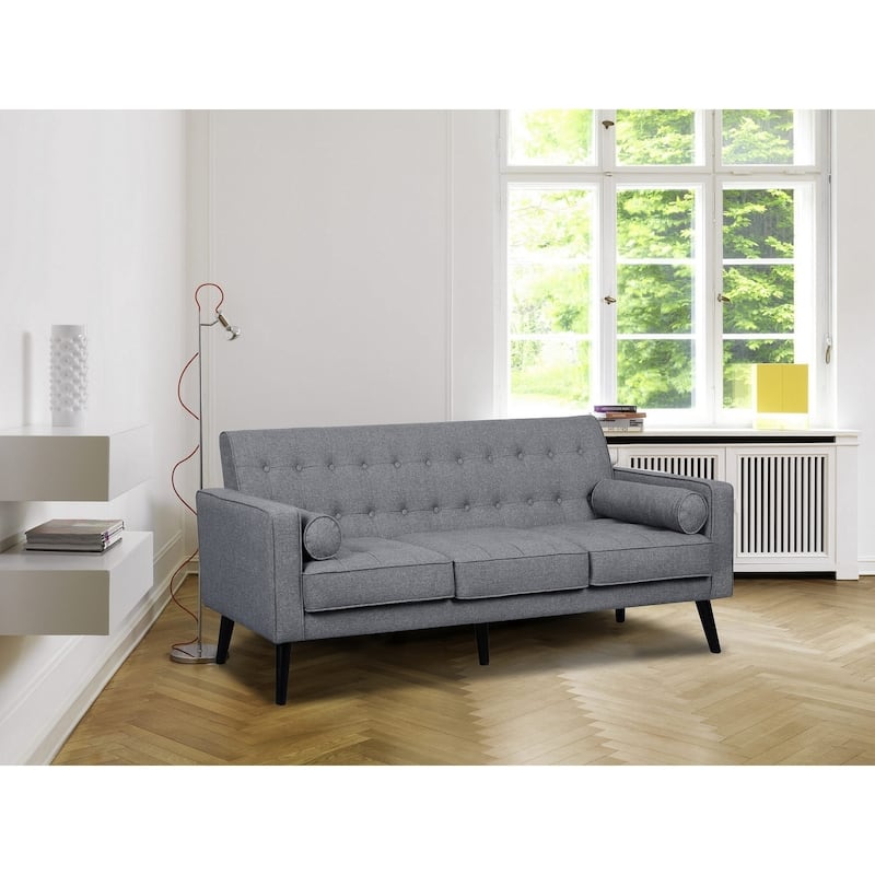 Donna Mid-Century Style Fabric Sofa