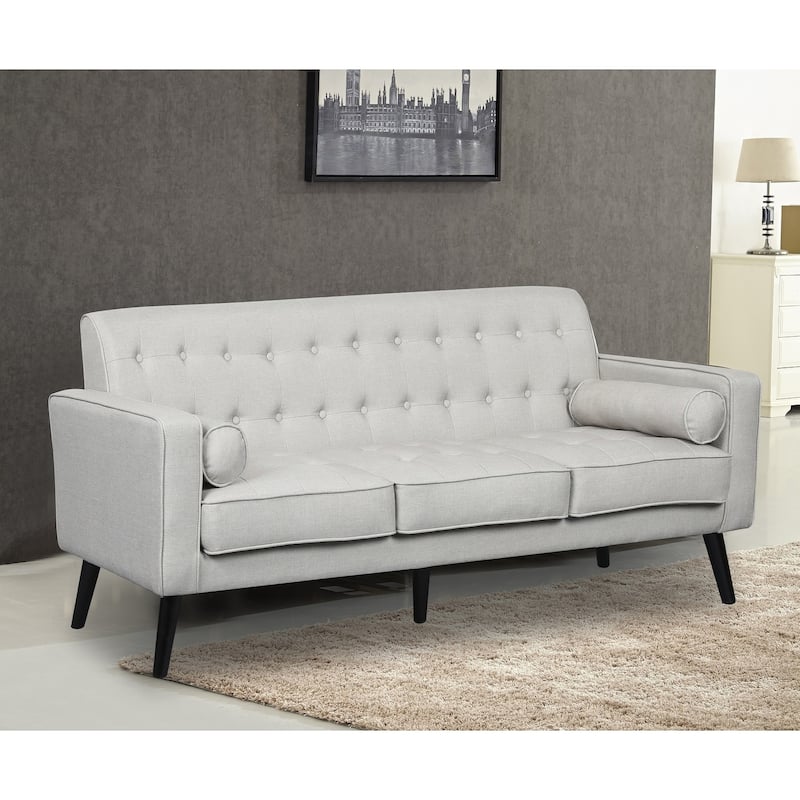 Donna Mid-Century Style Fabric Sofa