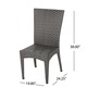 preview thumbnail 6 of 4, Avery Outdoor 5-Piece Round Foldable Wicker Dining Set with Umbrella Hole by Christopher Knight Home