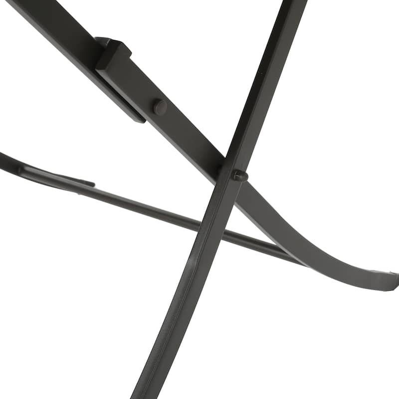 Kiera Outdoor 5-Piece Round Foldable Wicker Dining Set with Umbrella Hole by Christopher Knight Home