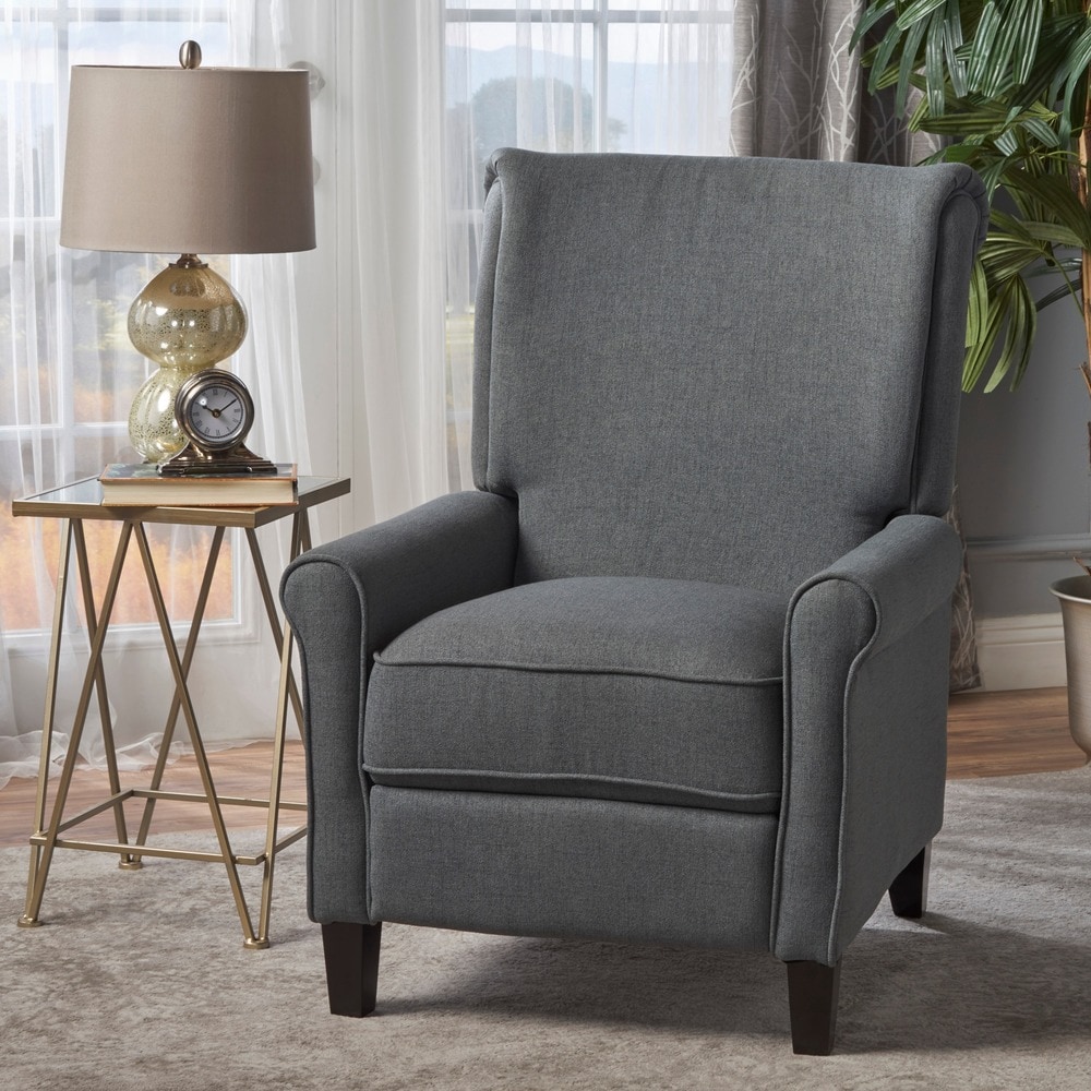 charell traditional fabric recliner by christopher knight home