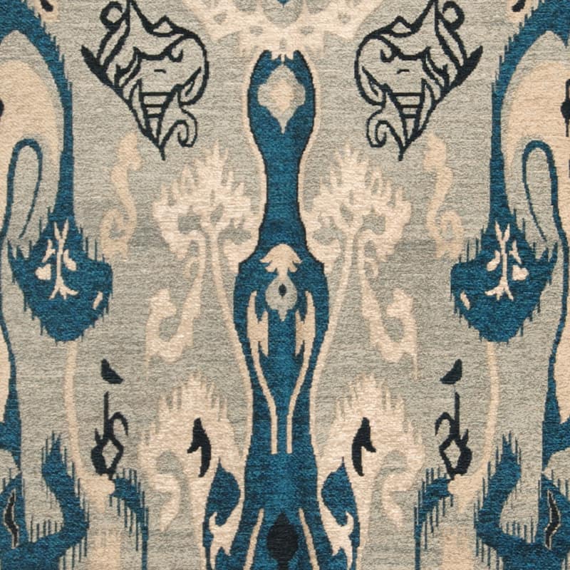 HERAT ORIENTAL Handmade Chenille Flatweave Ikat Rug - 5' x 8'