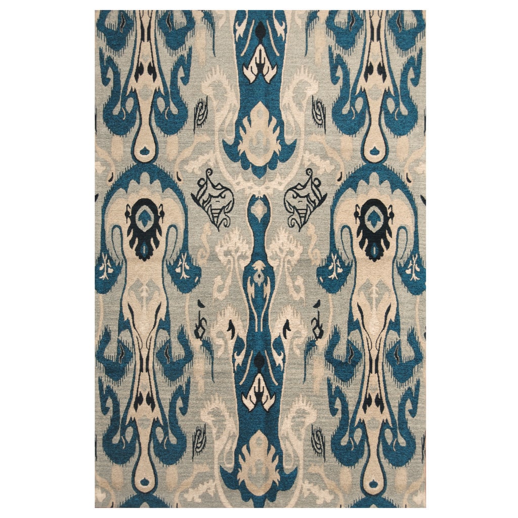 HERAT ORIENTAL Handmade Chenille Flatweave Ikat Rug - 5' x 8'