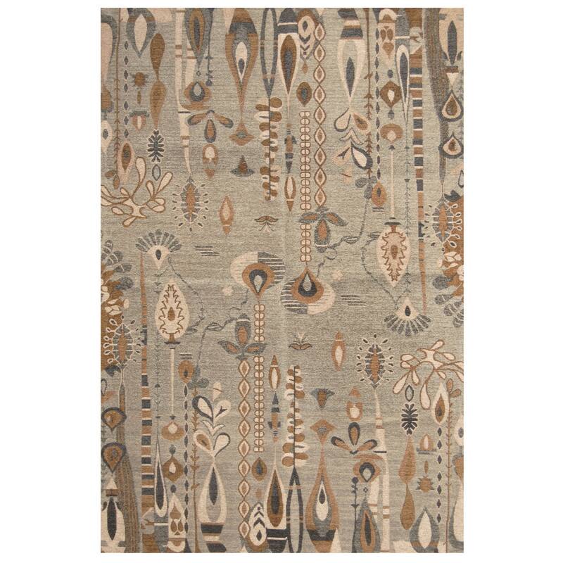HERAT ORIENTAL Handmade Chenille Flatweave Ikat Rug - 5' x 8'