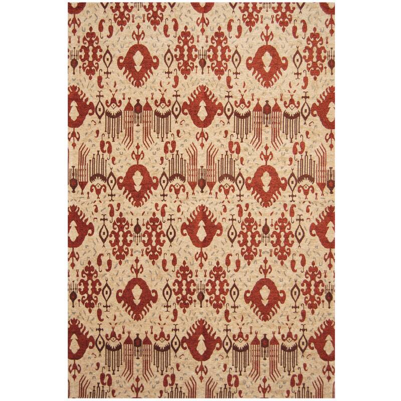 HERAT ORIENTAL Handmade Chenille Flatweave Ikat Rug - 6'6" x 9'6"