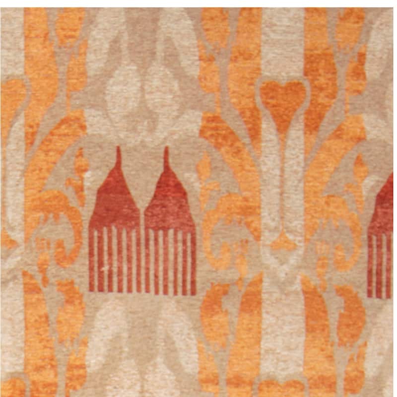 HERAT ORIENTAL Handmade Chenille Flatweave Ikat Rug - 6'6" x 9'6"