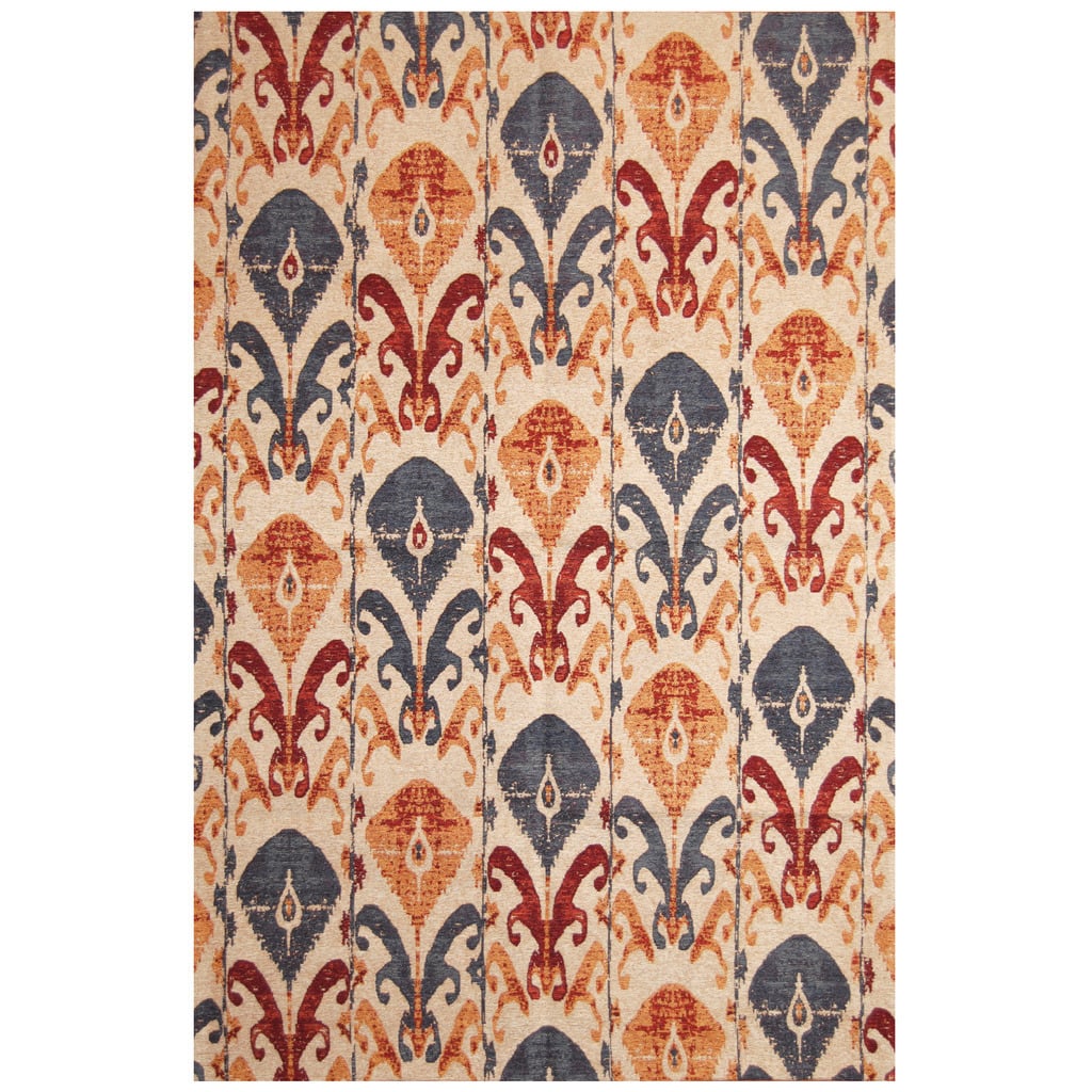 HERAT ORIENTAL Handmade Chenille Flatweave Ikat Rug - 6'6" x 9'6"