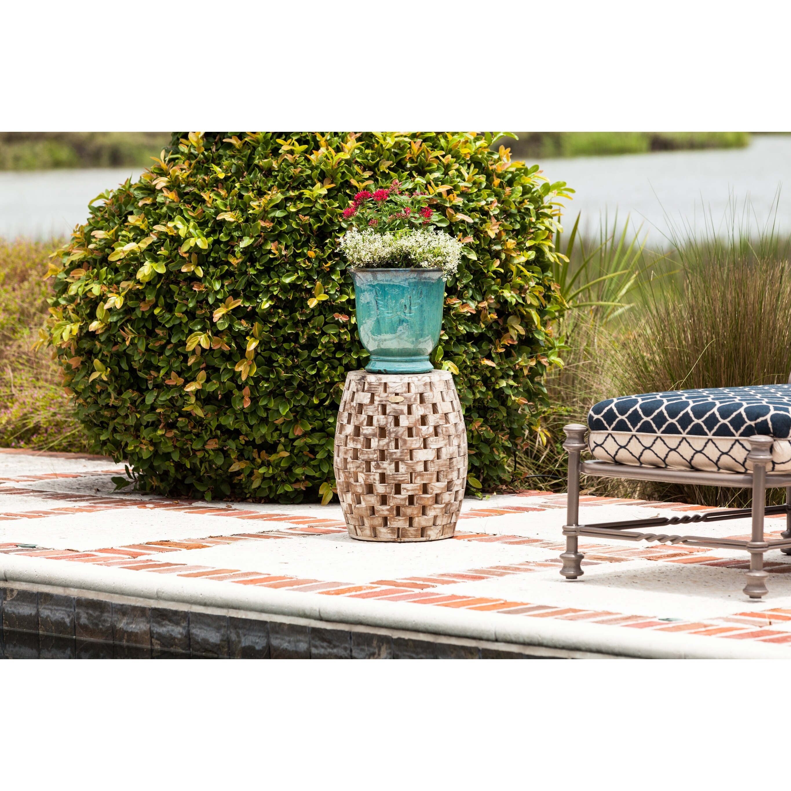 Maya Oval Garden Stool