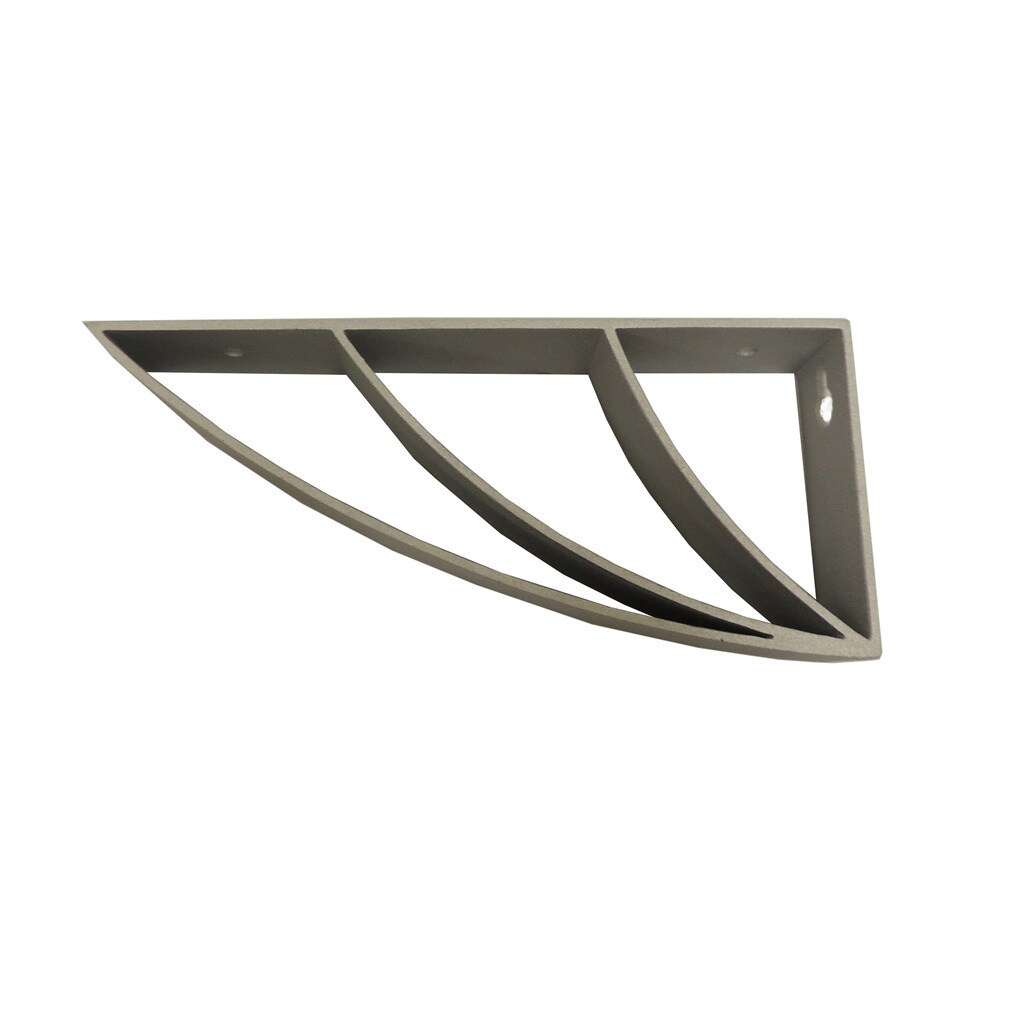 Inplace 6 Pack Silver Curved Metal Shelf Bracket On Sale Overstock 17662970