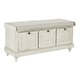 preview thumbnail 1 of 20, Dover White Wash Entryway Storage Bench White