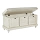 preview thumbnail 8 of 20, Dover White Wash Entryway Storage Bench