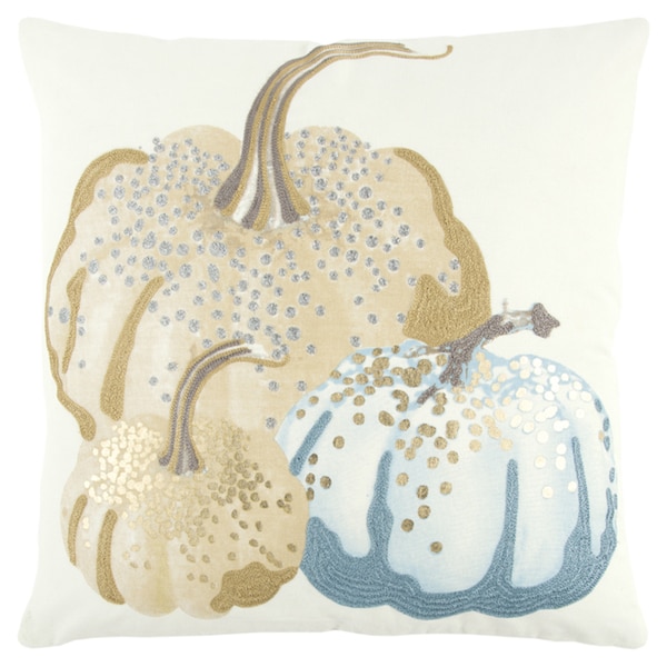 blue pumpkin pillow