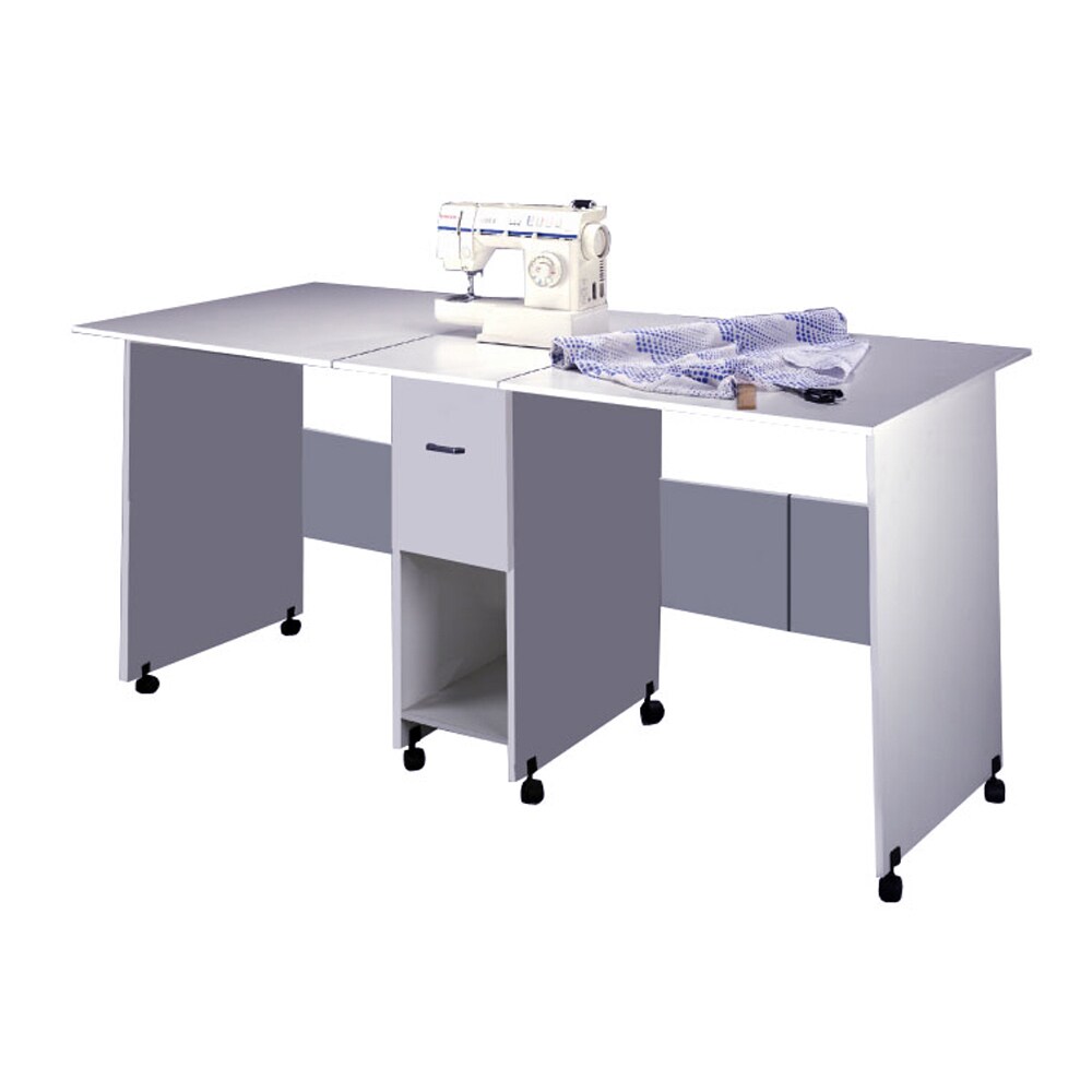 Shop Venture Horizon Folding Craft Table With Drawer White