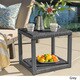 Boracay Outdoor Square Wicker Accent Table by Christopher Knight Home - Thumbnail 2
