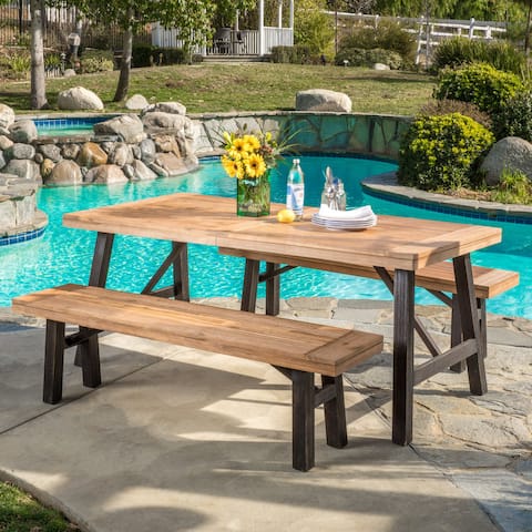 Boracay Outdoor 3-piece Dining Set by Christopher Knight Home