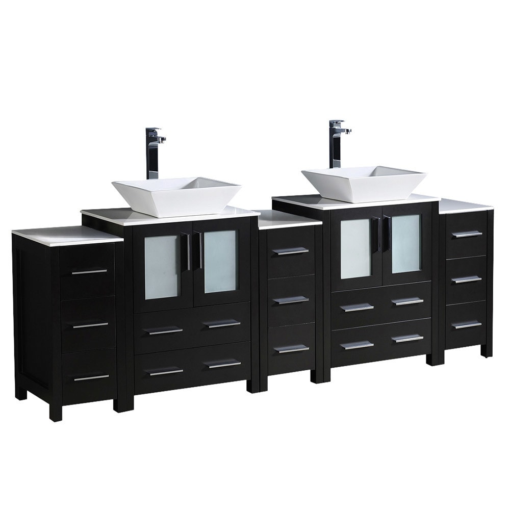 Fresca Torino 84 Espresso Modern Double Sink Bathroom Espresso Modern Double Sink Bathroom