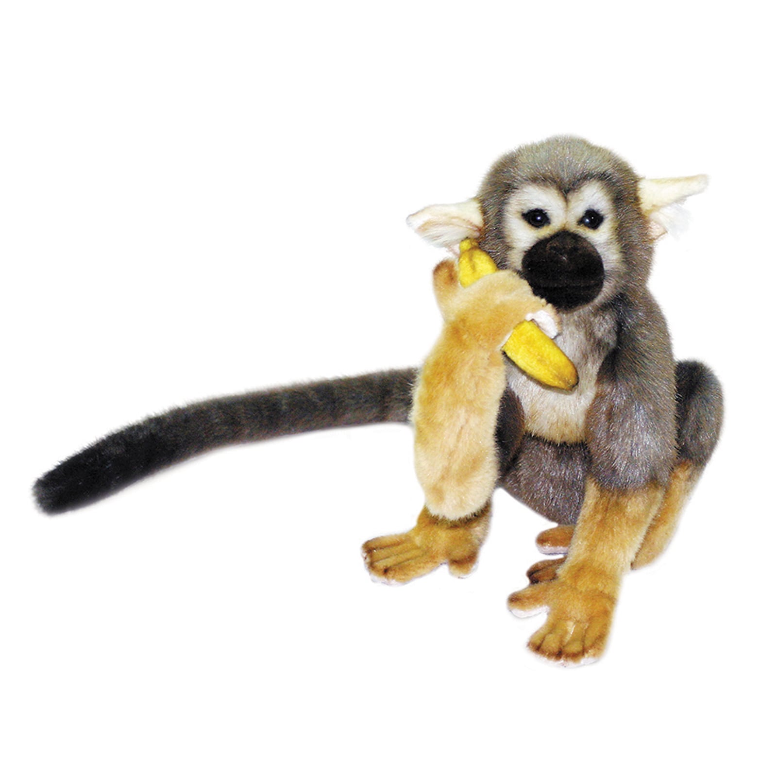 monkey stuffed animal with banana
