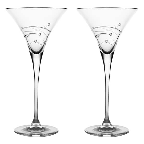 Double Wall Diamond Whisky Glass 6.8 Ounces, Set of 2 