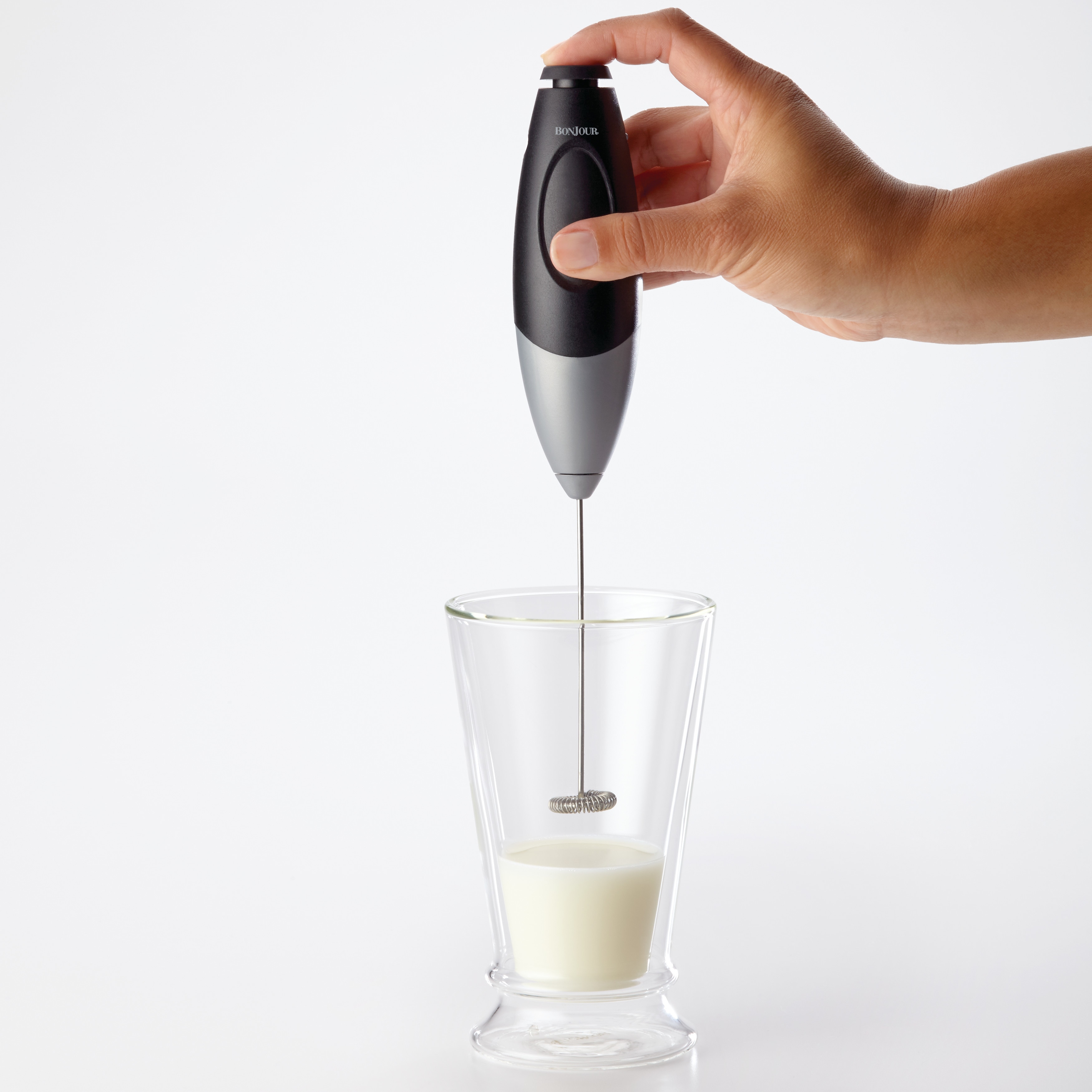 Milk Frother Handheld, Frother with Wireless Charging Base, USB C