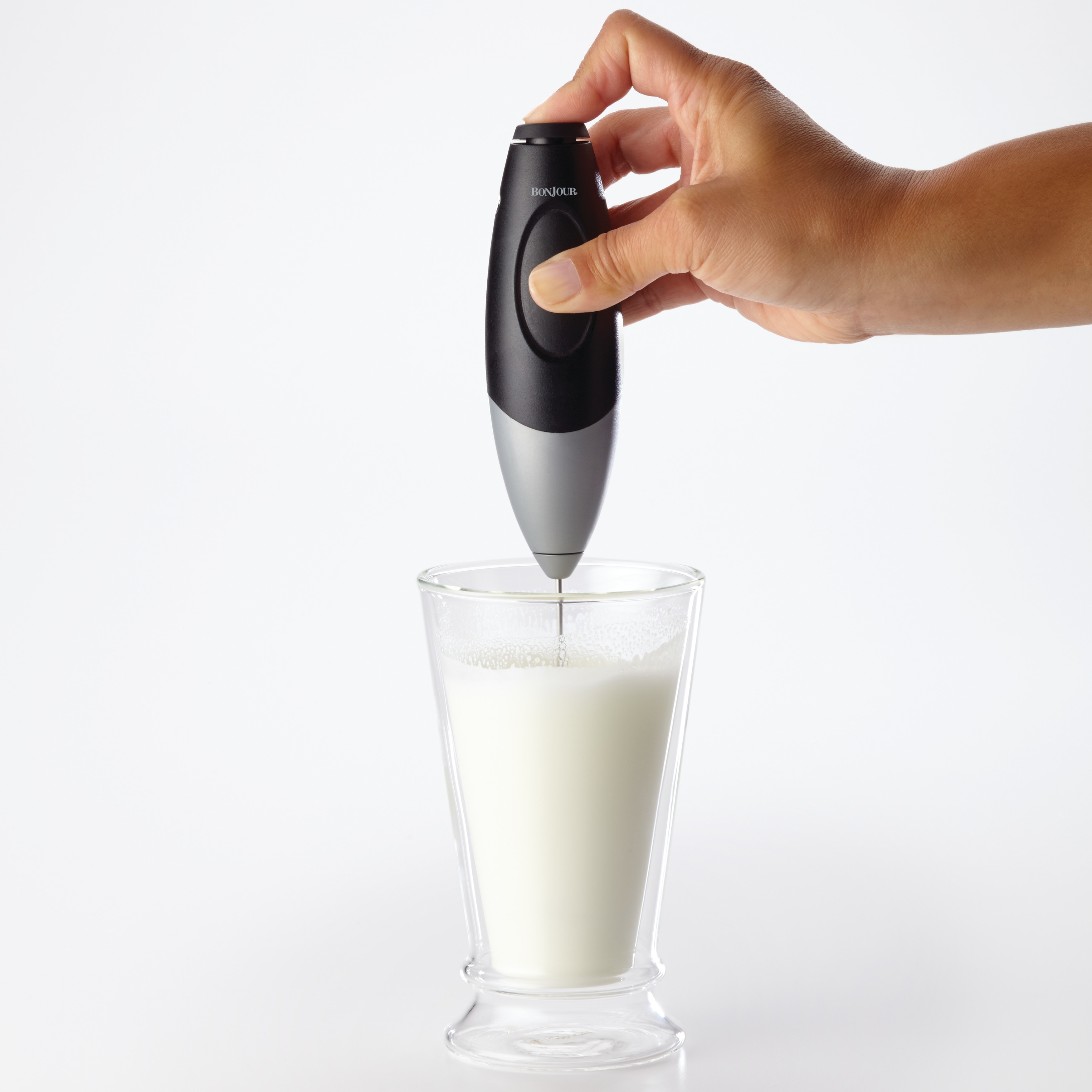 Rechargeable Handheld Electric Milk Frother With 2 Whisks – Organiza