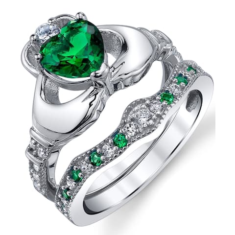 Buy Claddagh Cubic Zirconia Rings Online At Overstock Our Best