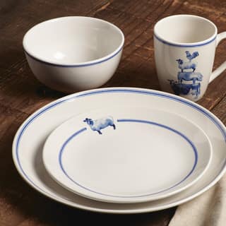 Paula Deen Dinnerware Find Great Kitchen Dining Deals Ping Paula Deen Country Barnyard Stoneware Dinnerware 16 Piece Set