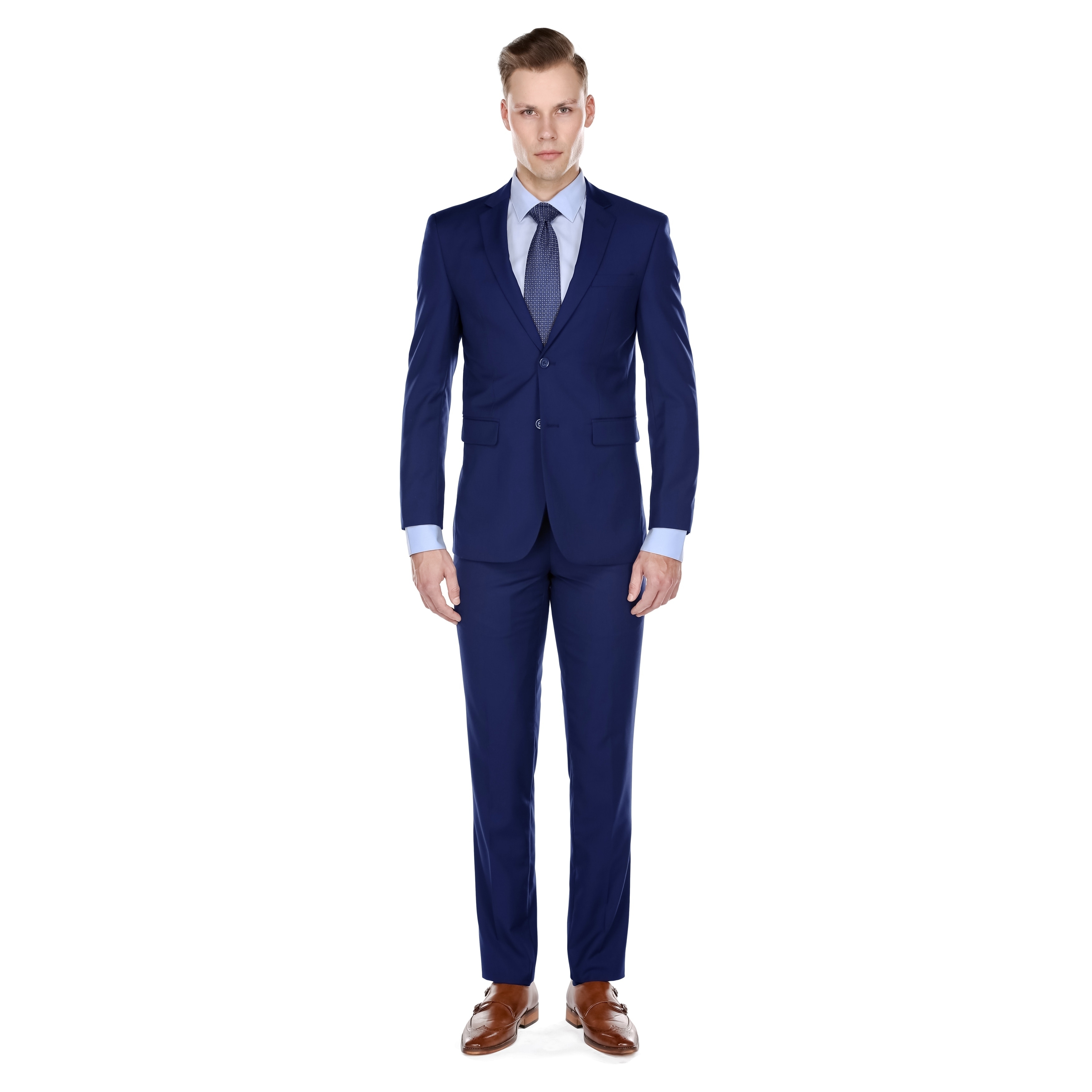 Braveman Mens Slim Fit 2 Piece Suit