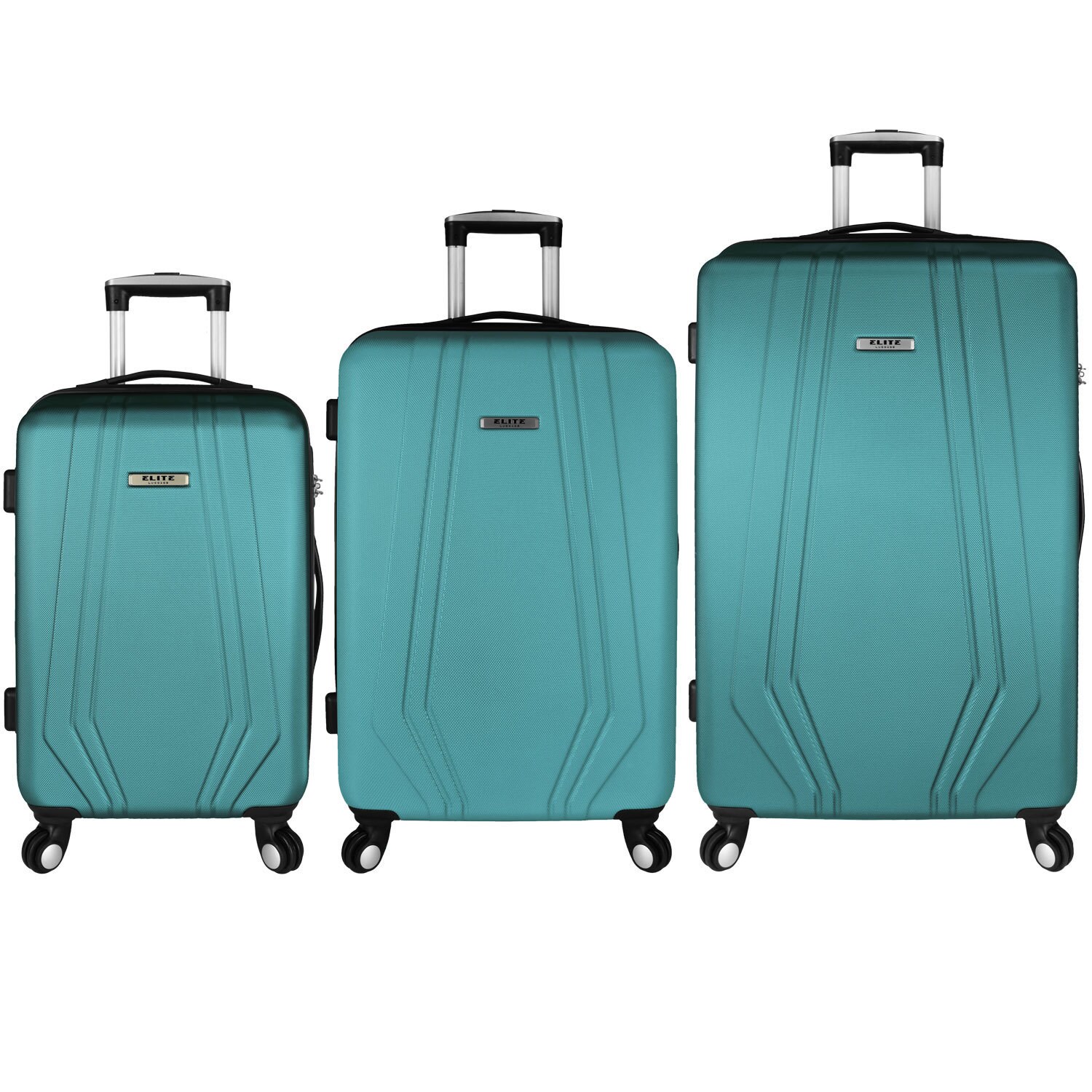 teal luggage set