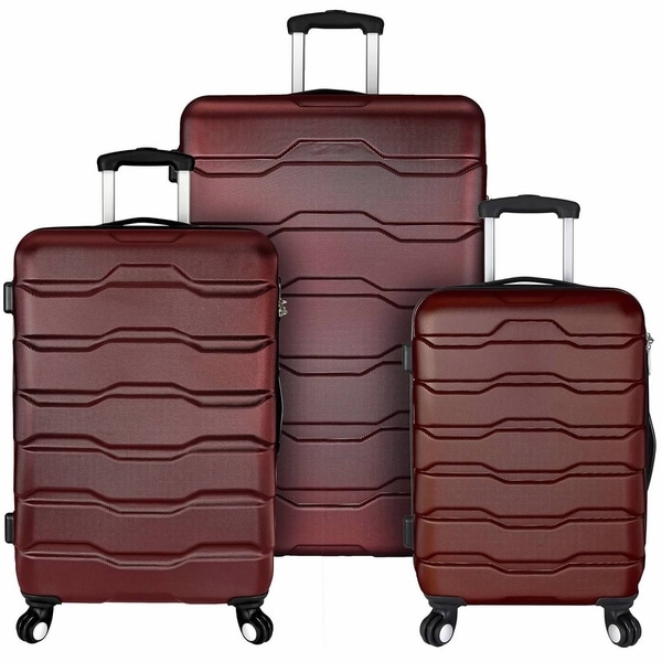 Shop Elite Luggage Omni 3-Piece Hardside Spinner Luggage Set - On Sale - Overstock - 17666897
