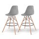 preview thumbnail 7 of 16, IRIS Plastic Shell Bar Stool (Pack of 2)