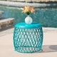 preview thumbnail 20 of 18, Alamera Outdoor 19-inch Lattice Side Table by Christopher Knight Home