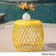 preview thumbnail 9 of 18, Alamera Outdoor 19-inch Lattice Side Table by Christopher Knight Home