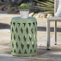 Selen Outdoor 12-inch Lattice Side Table by Christopher Knight Home