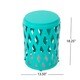 Selen Outdoor 12-inch Lattice Side Table by Christopher Knight Home - Thumbnail 18