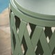 preview thumbnail 6 of 17, Selen Outdoor 12-inch Lattice Side Table by Christopher Knight Home