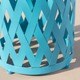 preview thumbnail 7 of 21, Selen Outdoor Modern 14 Inch Iron Side Table by Christopher Knight Home
