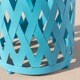 Thumbnail 11, Selen Outdoor 12-inch and 14-inch Lattice Nested Side Table Set by Christopher Knight Home. Changes active main hero.