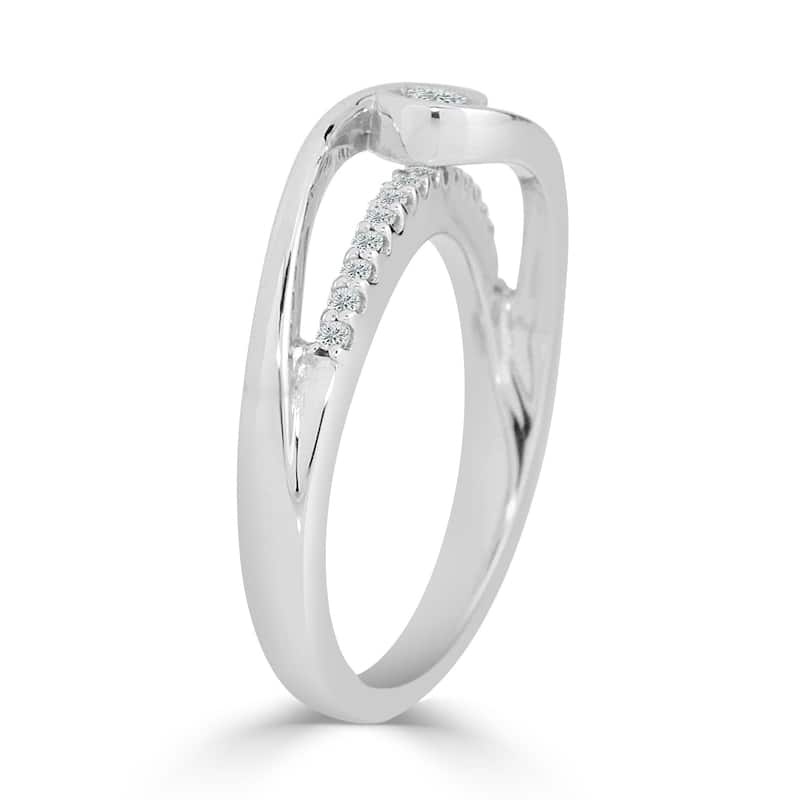 Auriya 14k Gold 1/4ctw Round Bezel Diamond Engagement Ring
