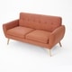 preview thumbnail 2 of 17, Josephine Mid-century Modern Tufted Fabric Upholstered Sofa by Christopher Knight Home