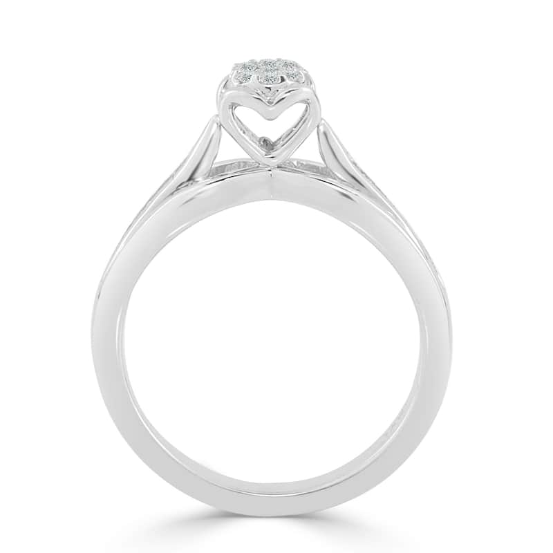 Auriya 1/5ct TDW Round Diamond Engagement Ring 14k Gold