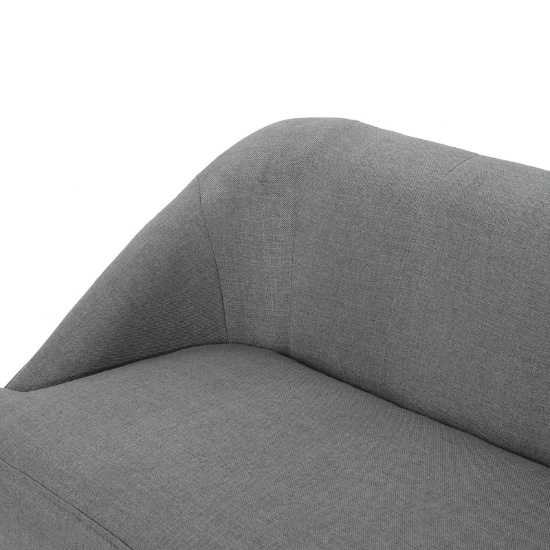 Justus Mid Century Modern Fabric Loveseat by Christopher Knight Home
