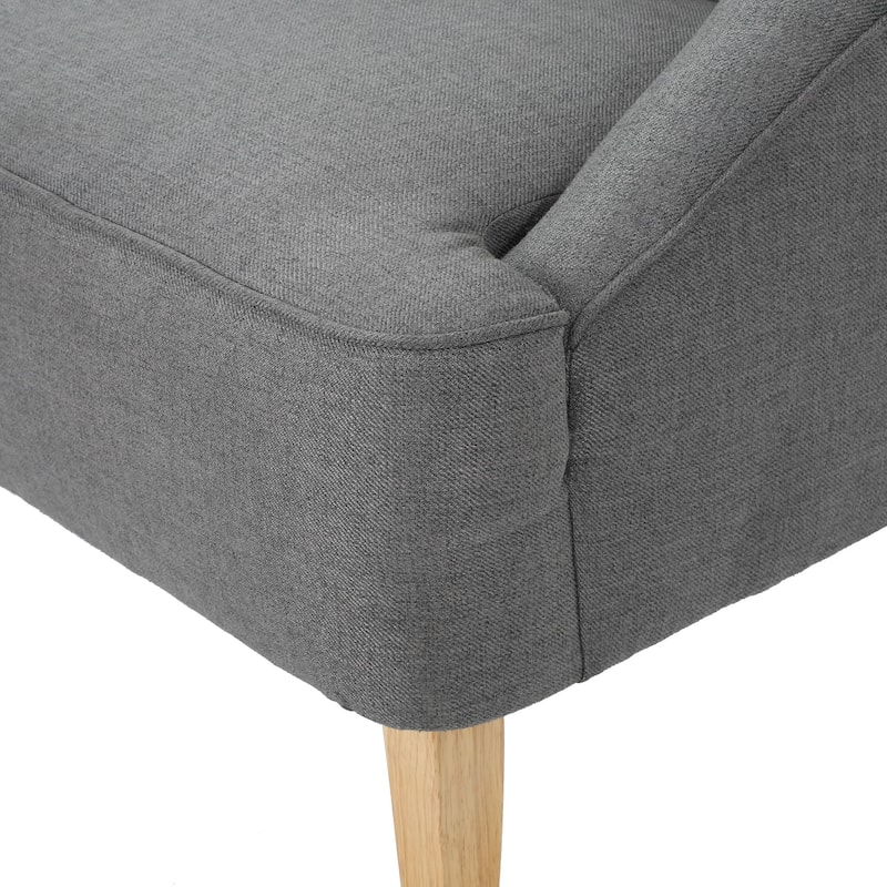 Justus Mid Century Modern Fabric Loveseat by Christopher Knight Home