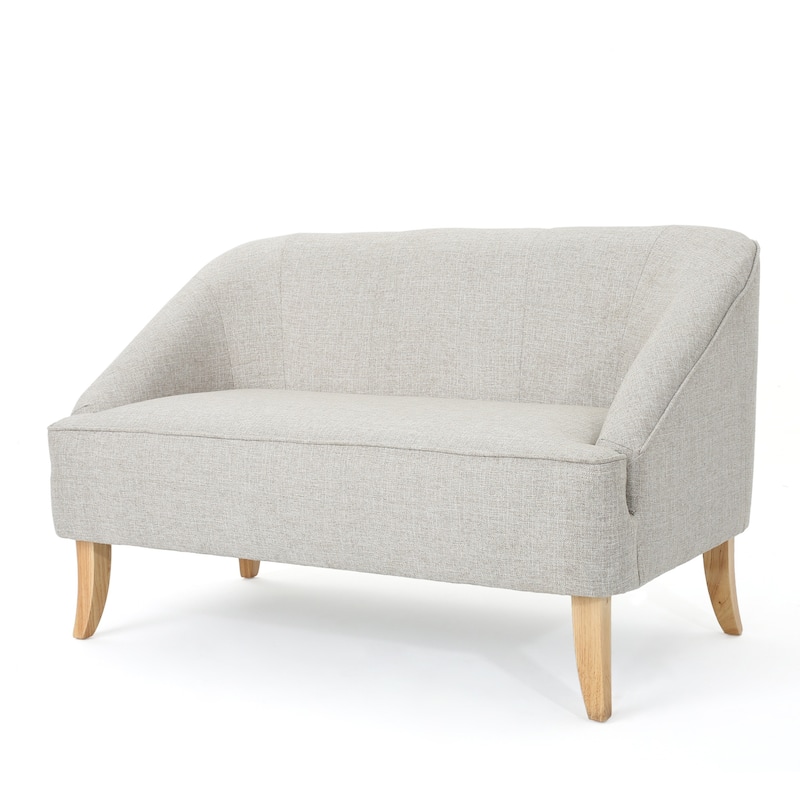 Justus Mid Century Modern Fabric Loveseat by Christopher Knight Home
