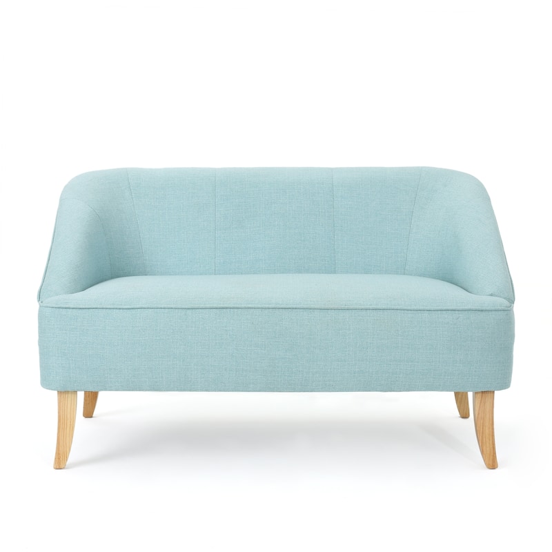 Justus Mid Century Modern Fabric Loveseat by Christopher Knight Home