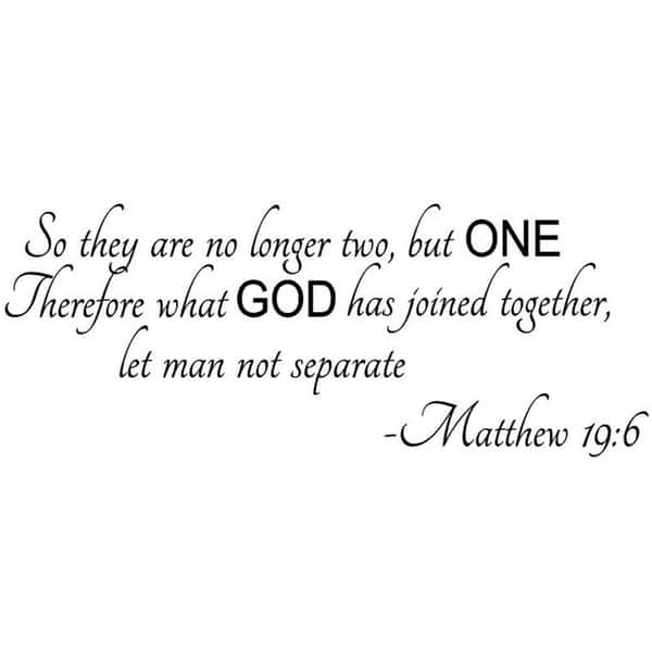 So They Are No Longer Two But One Therefore What God Has Joined ...
