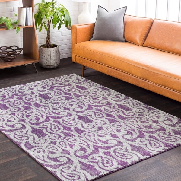 Angou Paisley Area Rug - 5'2" x 7'6"