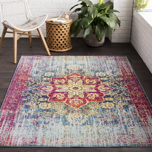 Shop Marcie Vintage Medallion Orange Area Rug 2 X 3 On Sale Overstock 17674416