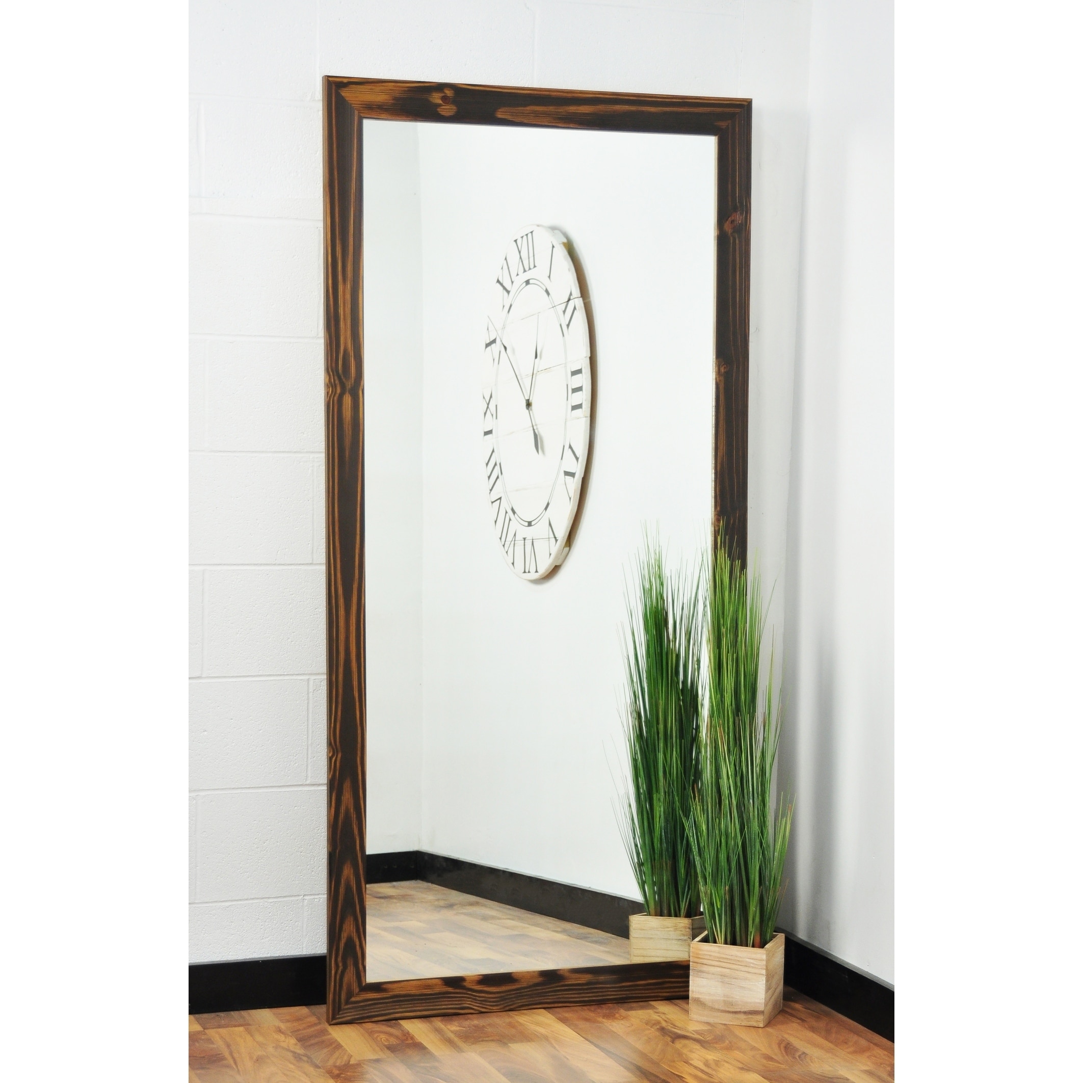 Multi Size BrandtWorks Wood Toned Floor Mirror - Brown