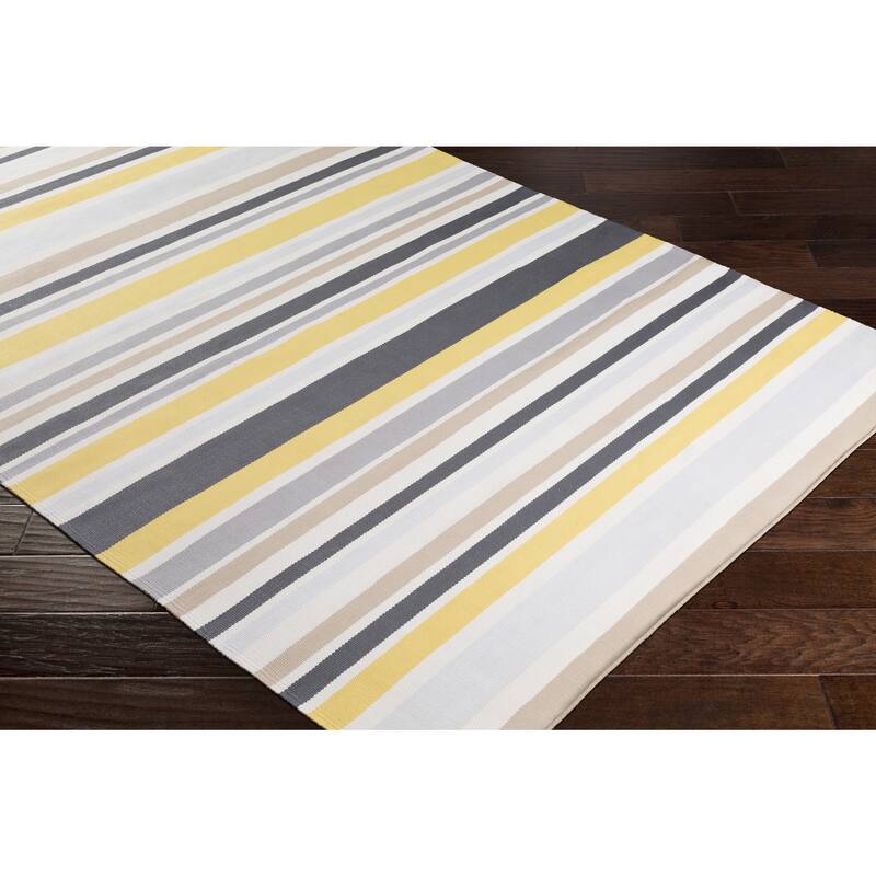 Breisgau Traditional Striped Indoor/ Outdoor Area Rug - 5' x 7'6"